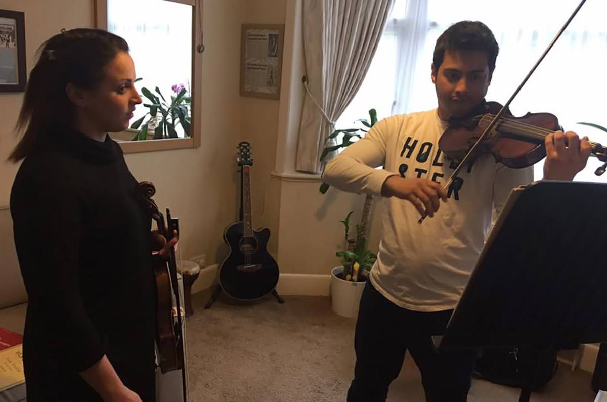 Private violin clearance teachers near me